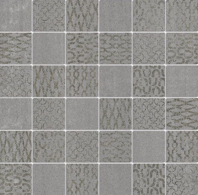 Керамогранит Декор Про Дабл серый темный мозаичный 30x30