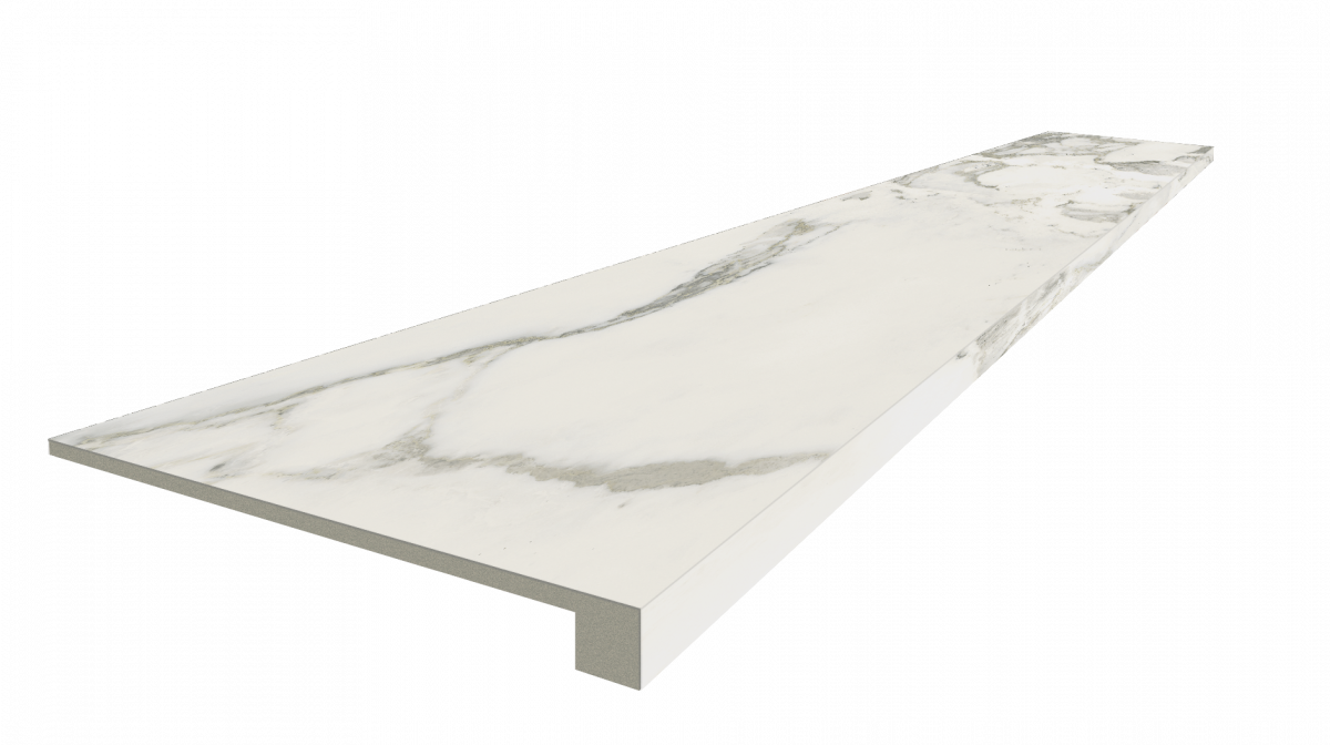 Ступени coliseumgres Микеланджело Колд фронтальная 620070002498 серый 33x60