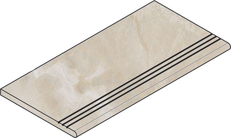 Ступени УАЙТ СТУПЕНЬ ЗАКРУГ.ГРИП 30x60 ЛЕВ 30x60