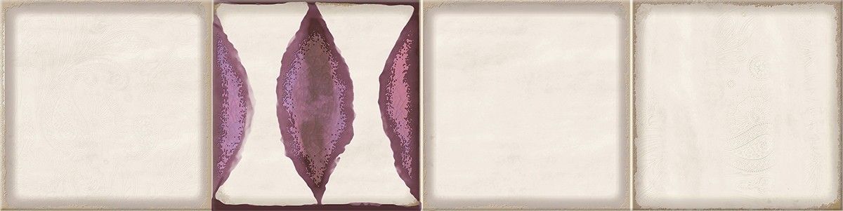 Керамическая плитка faenza wine flor frise 1 15,6x63