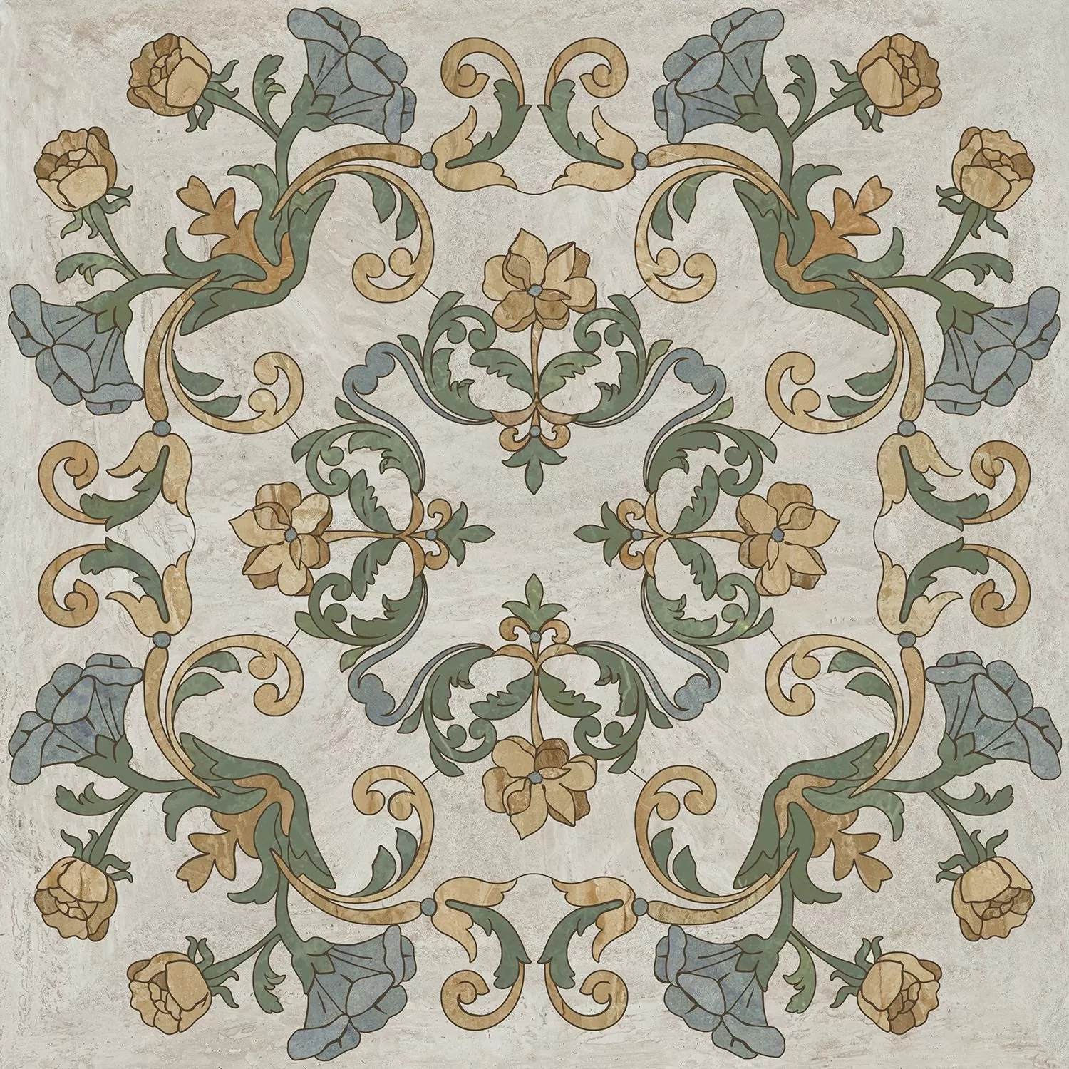 Керамическая плитка Декор kerama marazzi hgd\a518\sg606220rl Эвора центр глянцевый 60x60