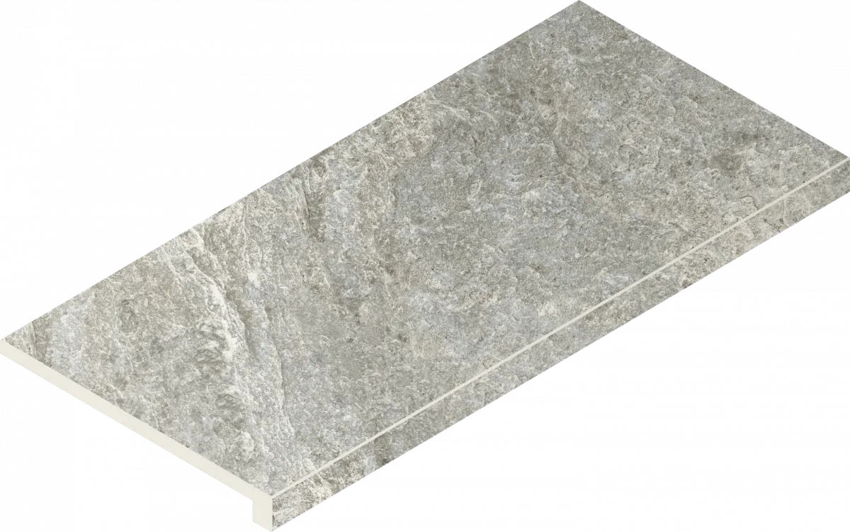 Ступени Италон Магма Сильвер Грип угловая правая 620070002967 серый 33x60