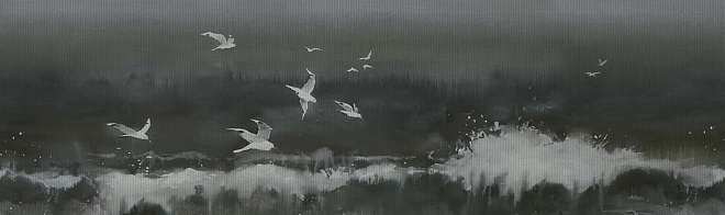 Керамическая плитка Декор Тракай 3 глянцевый 8,5x28,5