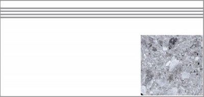 Ступени terrazzo light grey 29,4x60