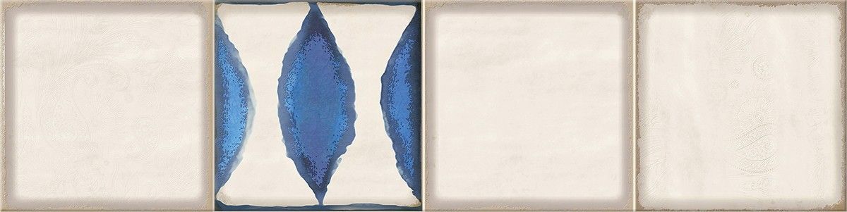 Керамическая плитка faenza cobalt flor frise 1 15,6x63