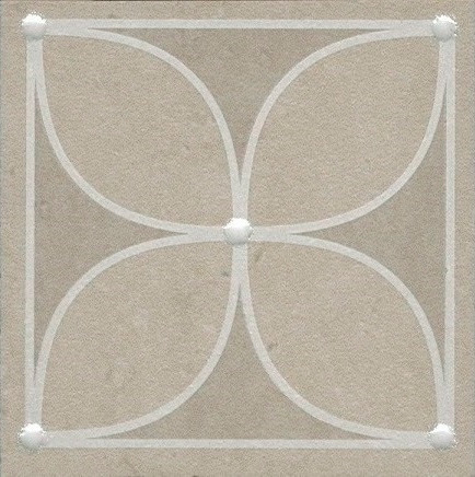 Керамогранит Вставка Туф бежевый светлый 7,7x7,7