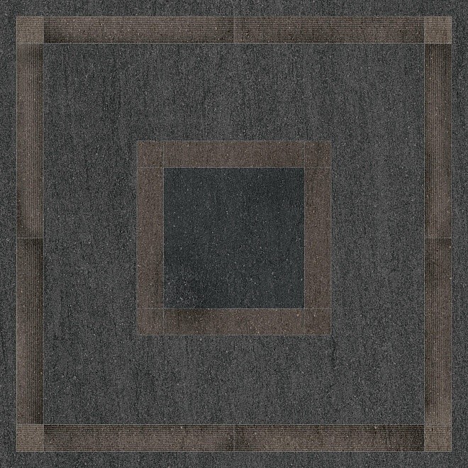 Керамогранит Декор Базальто обрезной 80x80