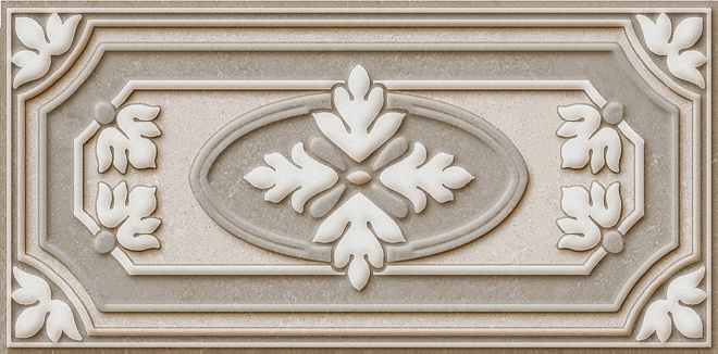 Керамическая плитка Декор Пьяцца 1 матовый 9,9x20