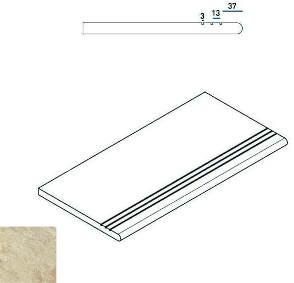 Ступени РОУП СТУПЕНЬ ЗАКРУГ.ГРИП 30x60 30x60