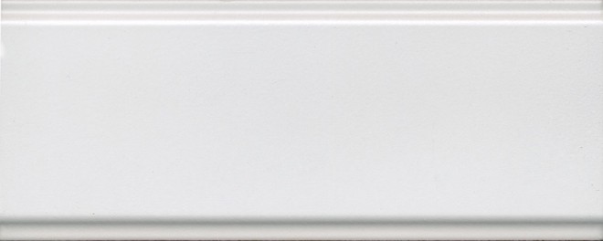 Керамическая плитка Бордюр Магнолия белый обрезной 12x30
