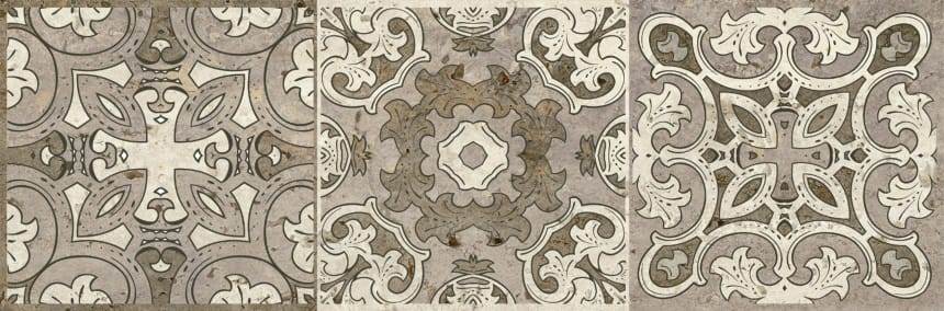 Керамогранит Травертино декор орнамент 20x60