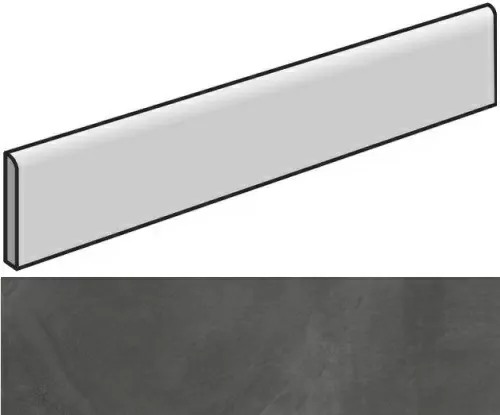 Керамогранит Континуум Петрол плинтус 7.2x80