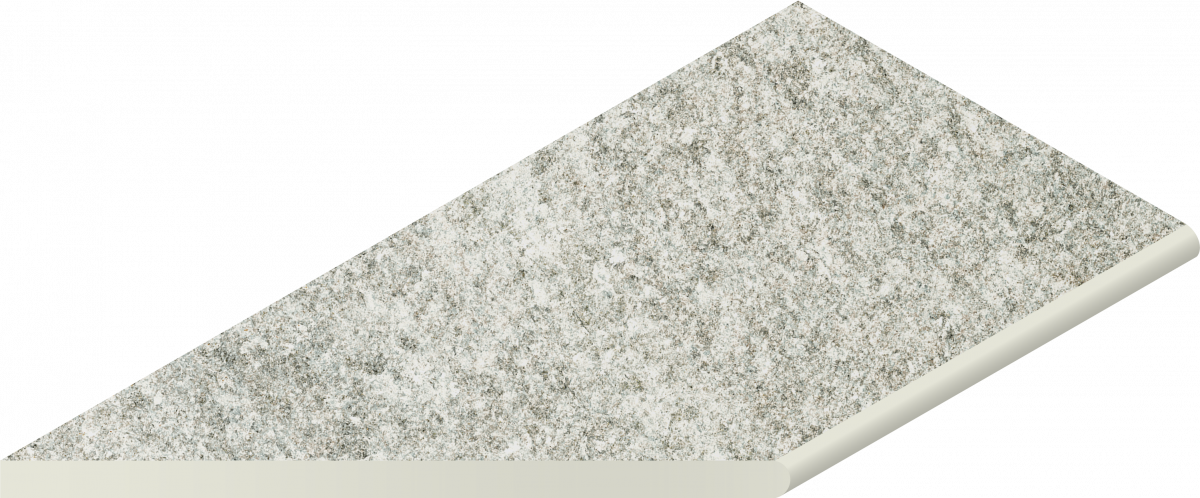 Керамогранит Бортик Нордика Айс закругленный левый 620090001054 серый 30x60