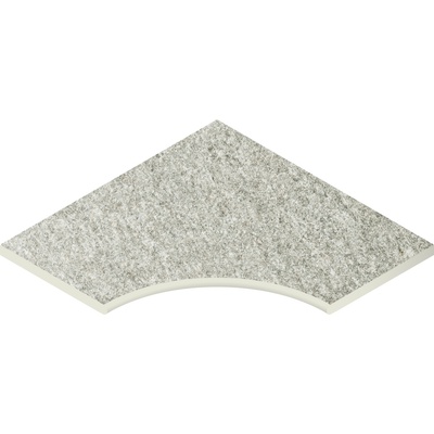 Керамогранит Бортик Нордика Айс угловой закругленный 30 620090001048 серый 60x60