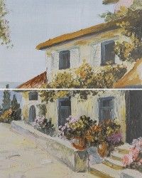 Керамическая плитка мадейра панно 02 (комплект 2шт) 40x50