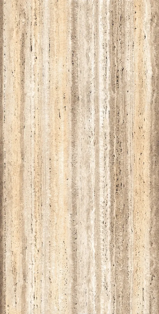 Керамогранит Креанза sh1008-g rock travertino beige shape+glue art бежевый 60x120