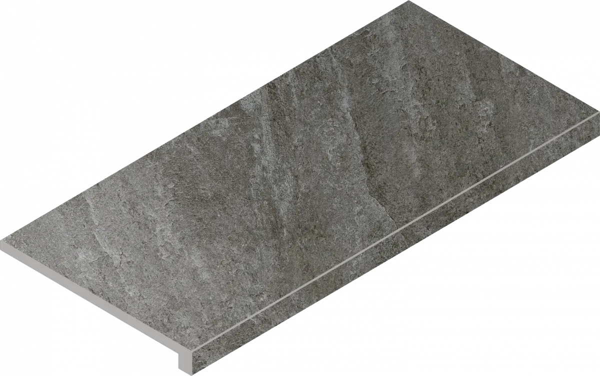 Ступени Италон Магма Графит Грип фронтальная 620070002964 серый 33x60