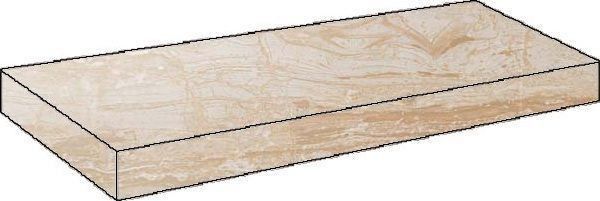 Ступени с.м. вудстоун шампань угловая левая 33x60