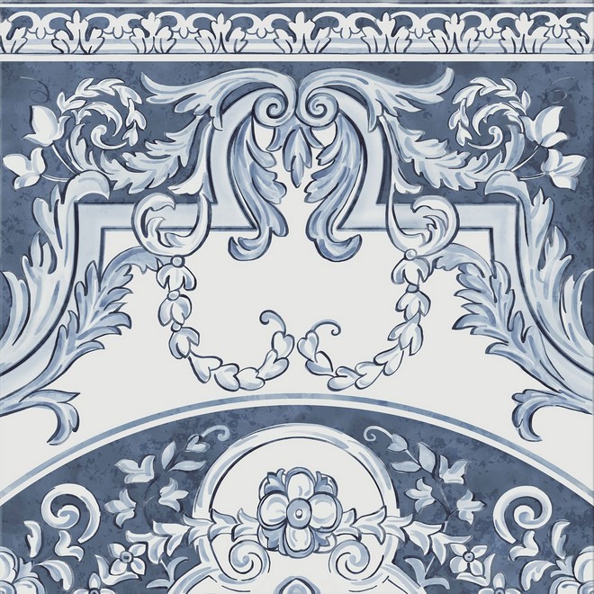 Керамогранит Декор Алмаш продолжение угла cиний 30x30