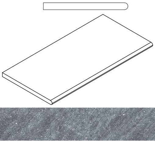 Керамогранит СИЛВЕР БОРТИК 30x60 ЗАКРУГЛЁННЫЙ 30x60