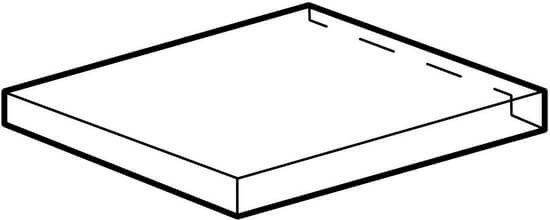 Ступени dwell off-white scalino angolare sx 33x33