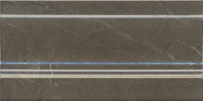 Керамическая плитка Плинтус Эль-Реаль коричневый 10x20