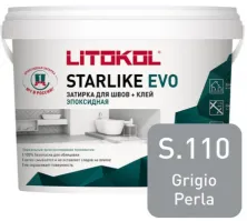 Затирка эпоксидная + клей Литокол STARLIKE EVO 5кг S.110 GRIGIO PERLA