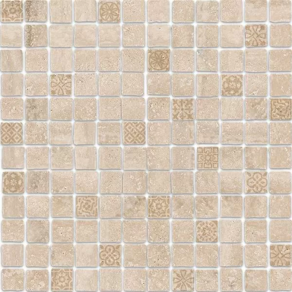 Керамическая плитка Декор kerama marazzi mbd002 Риальто Антика 2 мозаичный бежевый светлый матовый 30x30
