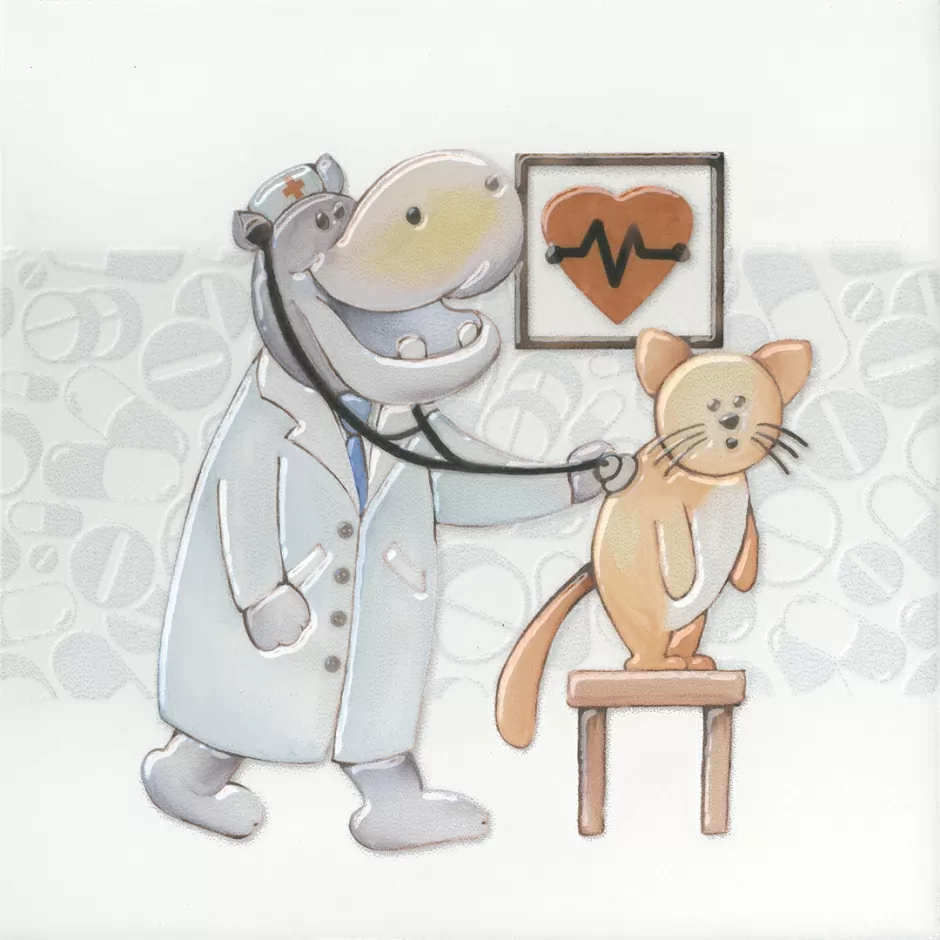 Керамическая плитка Декор kerama marazzi vt\a501\5009 Айболит 1 20x20