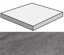 Ступени brave grey scalino angolare sx 33x33