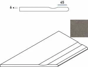 Керамогранит Бортик Италон discover x2 fume bordo svasato round sx левый 30x60 30x60