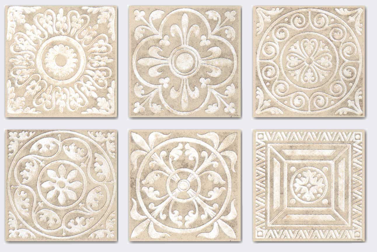 Керамогранит Вставка Сонет беж 5x5