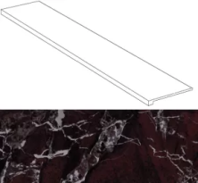 Ступени marvel red luxury scalino lap. 150 33x150