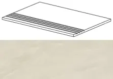 Ступени Марвел Империал Вайт gradino 30x60