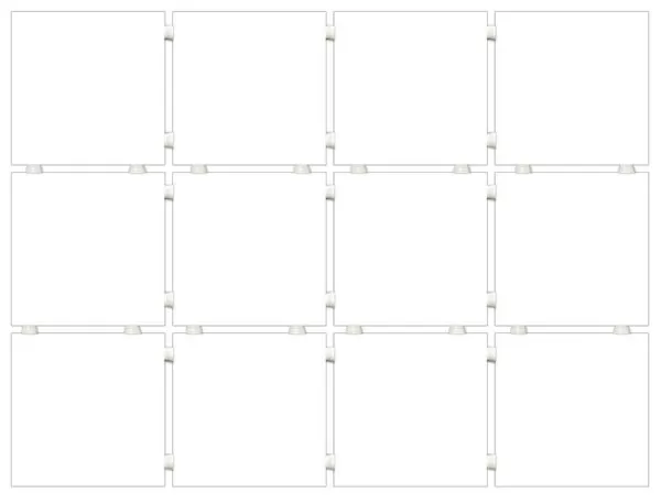 Керамическая плитка kerama marazzi 1230h Конфетти белый матовый (из 12 частей 9.8x9.8x0.7) 29.8x39.8