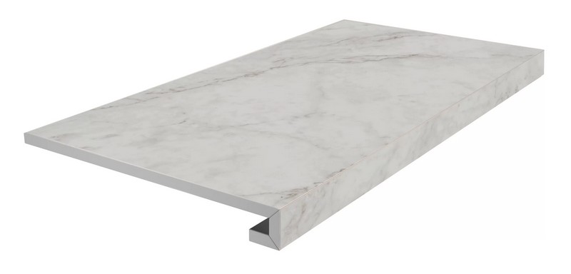 Ступени kerama marazzi km6060g0321rgcf фронтальная клееная Тубкаль белый матовый обрезной 33x60