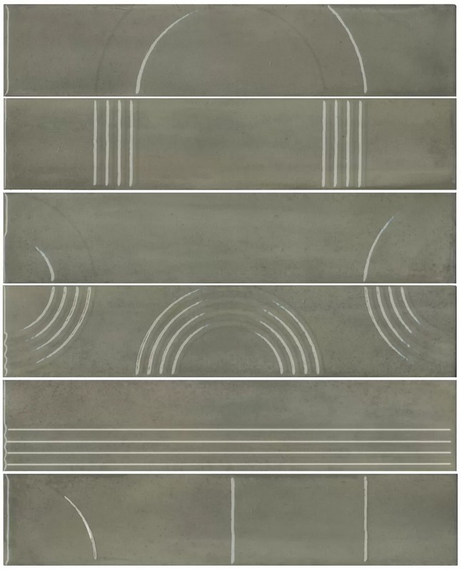 Керамическая плитка Панно kerama marazzi kmp3sta003rn6x Панно Мажорель зеленый глянцевый из 6 частей 28.5x36