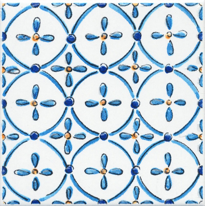 Керамическая плитка Вставка kerama marazzi stg\a485\1146h Капри майолика 9.8x9.8