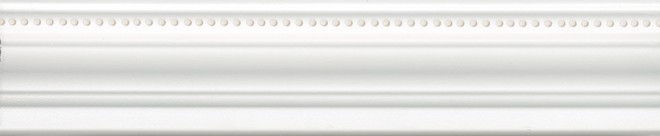 Керамическая плитка Бордюр Багет Фару белый обрезной 5,5x25