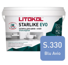 Затирка эпоксидная + клей Литокол STARLIKE EVO 5кг S.330 BLU AVIO