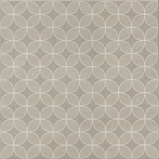 Керамогранит Декор Туф бежевый светлый 40,2x40,2