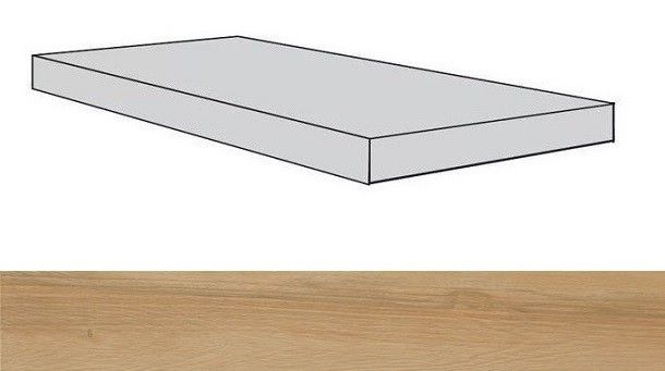 Ступени фрейм коньяк ступень угловая левая 33x120