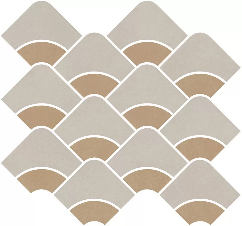 Керамическая плитка Декор kerama marazzi kmd2hid009br Таделакт наборный бежевый светлый, желтый матовый обрезной 28x30