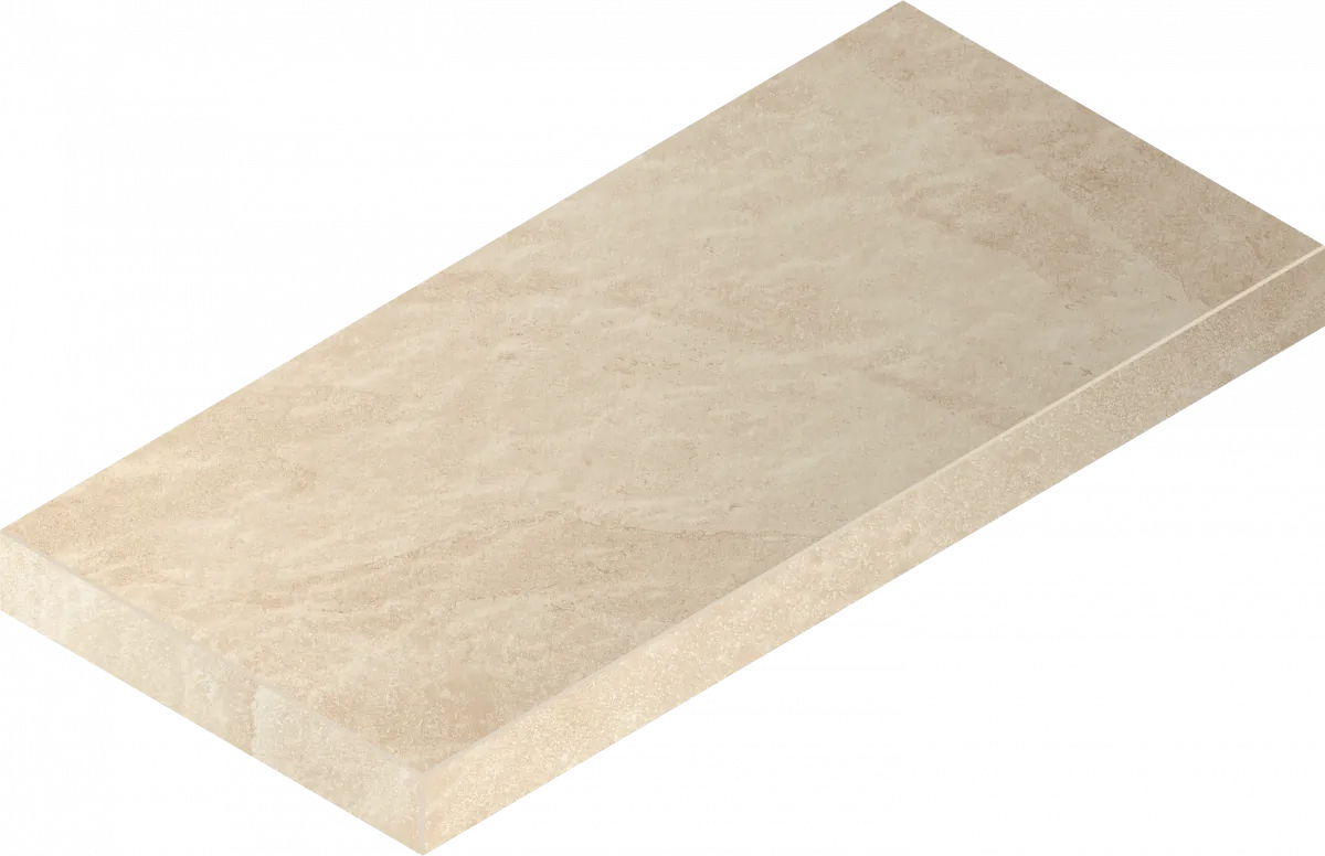 Ступени Италон Материя x2 Магнезио 120 угловая левая 620070002847 бежевый 33x120