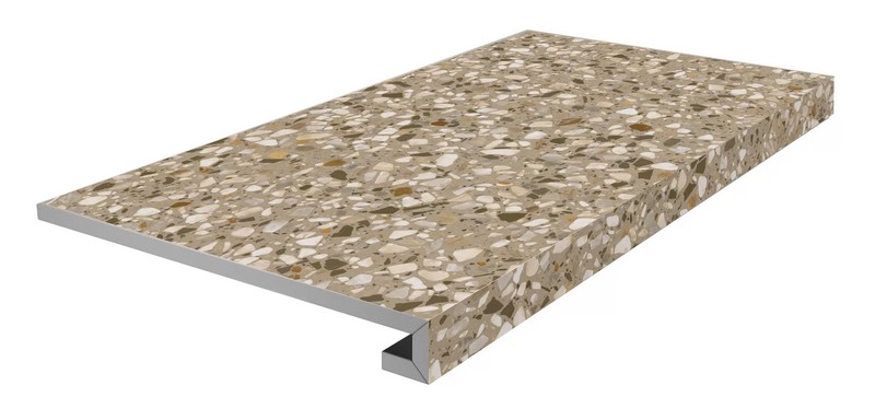 Ступени kerama marazzi km6060g0041rgcf фронтальная клееная Бричиола бежевый матовый обрезной 33x60