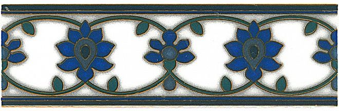 Керамическая плитка Бордюр Девоншир орнамент 6,3x20