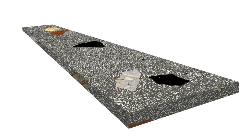 Ступени coliseumgres Палладио Блэк угловая правая 620070002372 черный 33x120