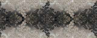 Керамическая плитка бристоль декор черный 25x50