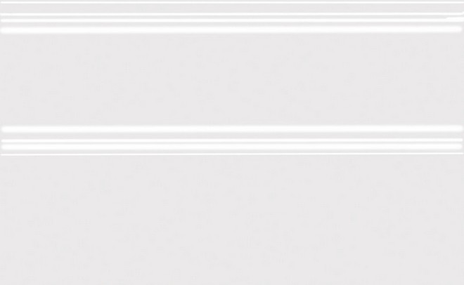 Керамическая плитка Плинтус Фару белый обрезной 15x25