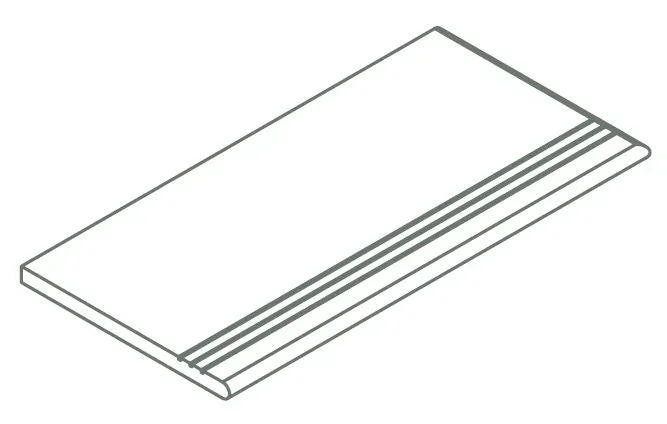 Ступени Италон Магма Сильвер закругленная Грип правая 620040000243 серый 30x120